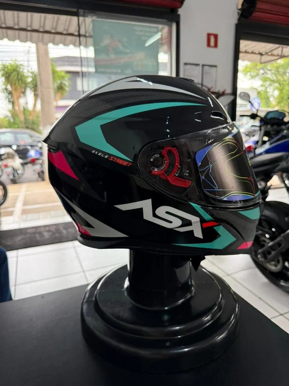 Capacete ASX Eagle Street Brilho Tam. 56/58